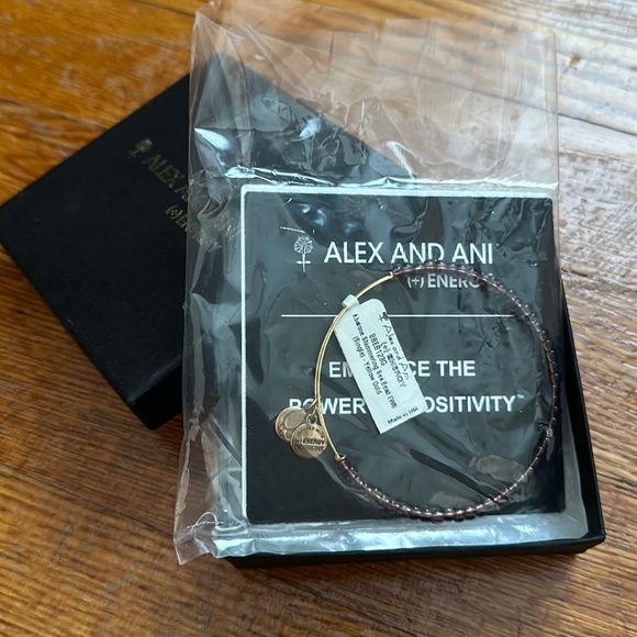 Alex and Ani | YELLOW GOLD abalone shimmering sea bead bracelet NWT - Picture 1 of 2